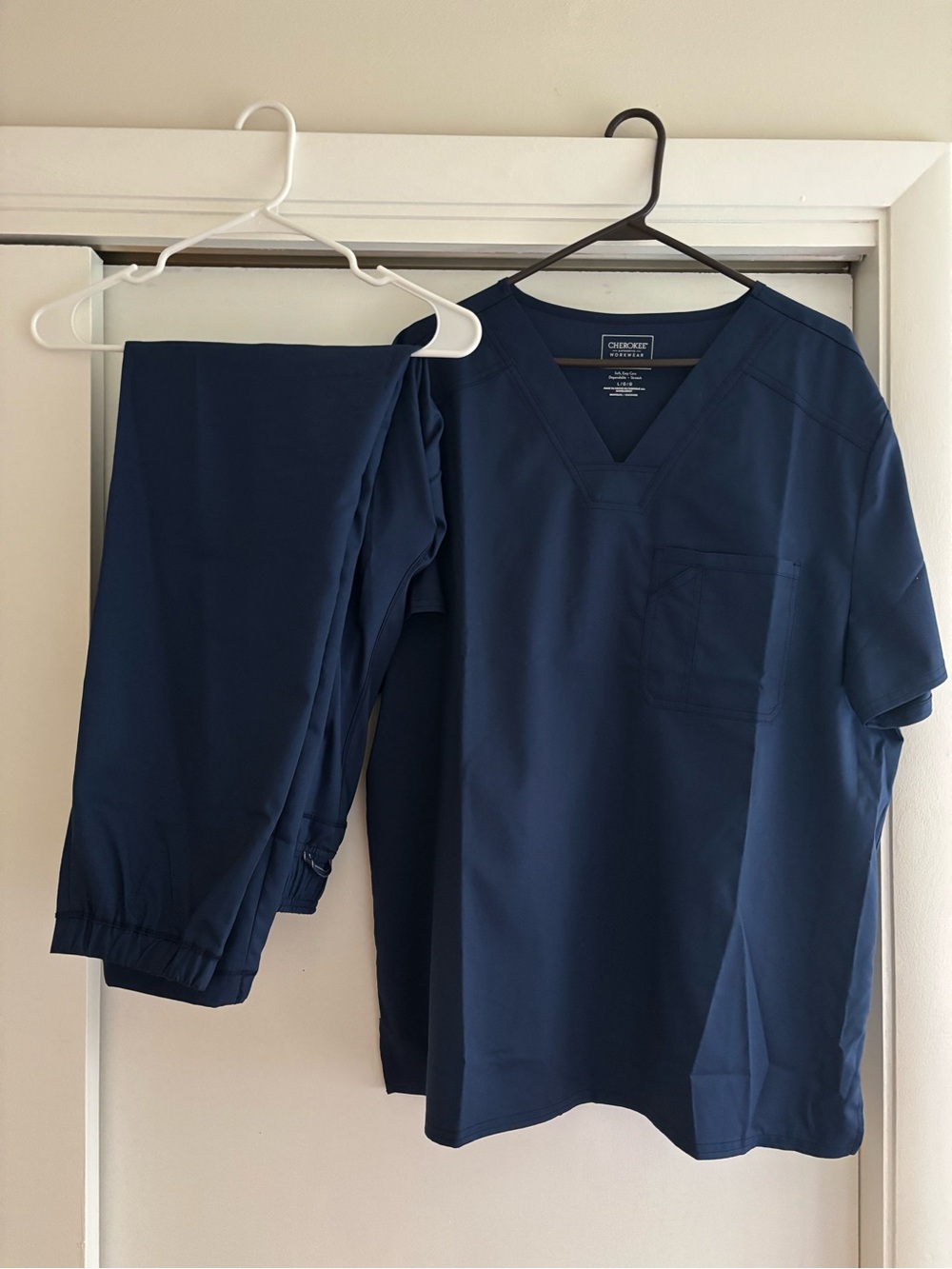 Cherokee Navy V-Neck Medical Top